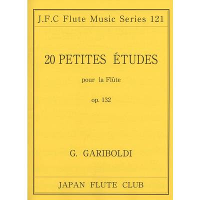 フルートクラブ名曲シリーズ121 ガリボルディ作曲 20の小練習曲op．132 ／ 日本フルートクラブ出版