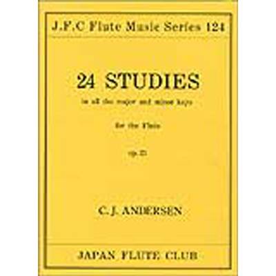 フルートクラブ名曲シリーズ124 アンデルセン作曲 24の練習曲op．21 ／ 日本フルートクラブ出版