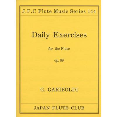 フルートクラブ名曲シリーズ144 ガリボルディ作曲 毎日の練習曲 ／ 日本フルートクラブ出版