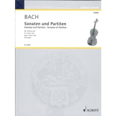 バッハ J. S. : 無伴奏バイオリンのためのソナタとパルティータ BWV 1001-1006/シェリング編 ／ ショット社／ドイツ