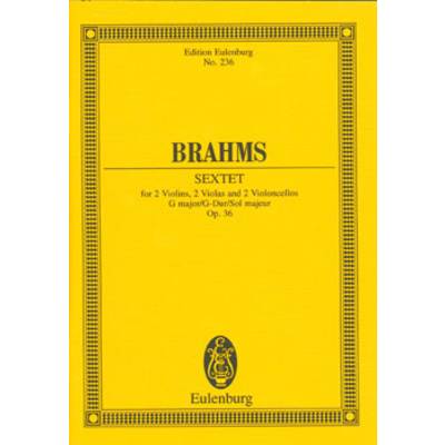 GYA00073779 ブラームス : 弦楽六重奏曲 第2番 ト長調 Op.36 ／ オイレンブルグ社