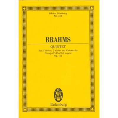 GYA00073780 ブラームス : 弦楽五重奏曲 第2番 ト長調 Op.111 ／ オイレンブルグ社