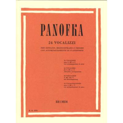 GYC00073266 パノフカ : 24のヴォカリーズ Op.81/ソプラノ、メゾ･ソプラノ、テノール用 ／ リコルディ社