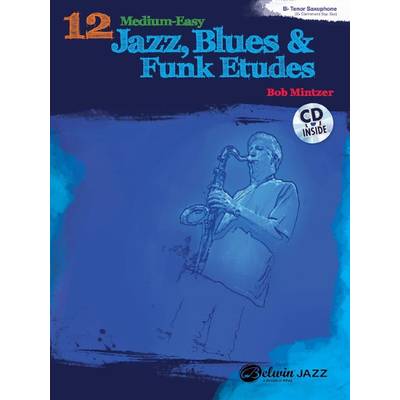 JZM175 輸入 ジャズ、ブルース＆ファンクのための12の初中級練習曲集（テナーサクソフォーン用） ／ ロケットミュージック