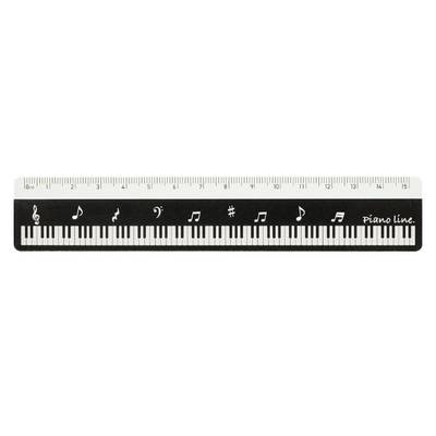 Piano line 15cm定規 音符 ／ 甲南