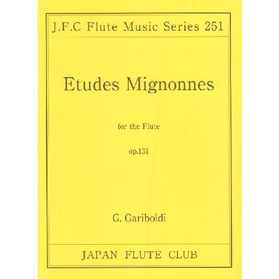 （251）ガルボルディ作曲 ミニオンエチュード op．131 ／ 日本フルートクラブ出版