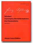 楽譜 ウィーン原典版001 シューベルト 即興曲、楽興の時、3つのピアノ曲 ／ 音楽之友社