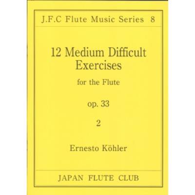 フルートクラブ名曲シリーズ008 ケーラー作曲 12の練習曲op．33の2 ／ 日本フルートクラブ出版