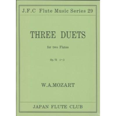 フルートクラブ名曲シリーズ029 モーツァルト作曲 フルート二重奏曲op．75 No.1〜3 ／ 日本フルートクラブ出版