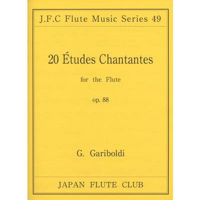 フルートクラブ名曲シリーズ049 ガリボルディ作曲 20の練習曲op．88 ／ 日本フルートクラブ出版