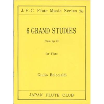 フルートクラブ名曲シリーズ076 ブリチアルディ作曲 6つの大練習曲 ／ 日本フルートクラブ出版