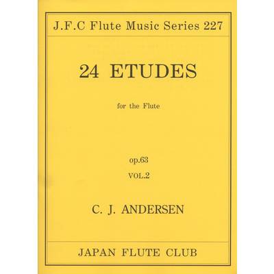 フルートクラブ名曲シリーズ227 アンデルセン作曲 24の練習曲 op．63（2） ／ 日本フルートクラブ出版