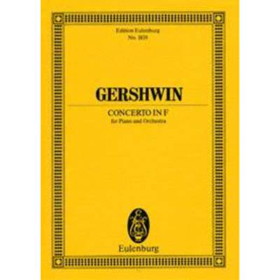 SW2023 ジョージ・ガーシュウィン ヘ調のピアノ協奏曲 ／ ショット・ミュージック