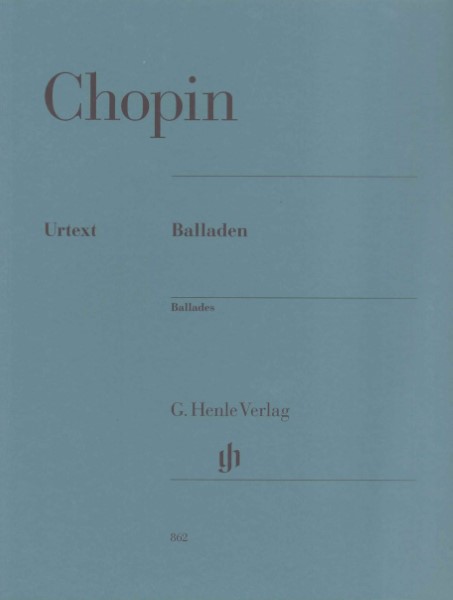楽譜 （862）ショパン バラード （原典版／ヘンレ社） ／ ヘンレー