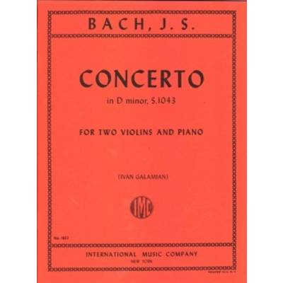 GYS00074713 ﾊﾞｯﾊ 2台のﾊﾞｲｵﾘﾝと管弦楽のための協奏曲二短調BWV1043/ｶﾞﾗﾐｱﾝﾍﾝ/ﾊﾞｲｵﾘﾝとﾋﾟｱﾉ BACH DOPPEL-K ／ インターナショナル・ミュージック社