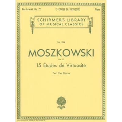 モシュコフスキー 15の熟達のための練習曲 ／ シャーマー社