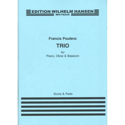 GYW00073918 プーランク : オーボエ、バスーンとピアノのための三重奏曲 ／ ウィルヘルム･ハンセン社