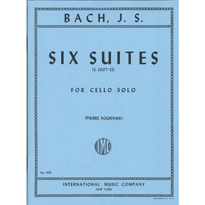 GYS00073438 バッハ J. S. : 無伴奏チェロ組曲 BWV 1007-1012/フルニエ編 ／ インターナショナル・ミュージック社