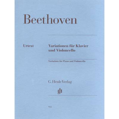 GYS00057367 ベートーヴェン : チェロのための変奏曲集 : Op.66 WoO 45-46/原典版 ／ ヘンレ社（ヤマハ）