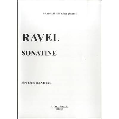 RAVEL SONATEINEFOR FLUTES,AND ALTO FLUTE ／ 村松楽器販売