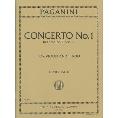 GYS00077917 パガニーニ バイオリン協奏曲 第1番 ニ長調Op．6 ／ インターナショナル・ミュージック社