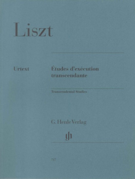 楽譜 （717）リスト 超絶技巧練習曲集 （原典版／ヘンレ社） FRANZ LISZT Transcendental Studies Ernst-Gunter ／ ヘンレー