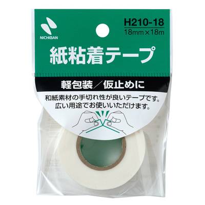 HY1802−01 ニチバン 紙粘着テープ 白 18mm ／ 株式会社　細村