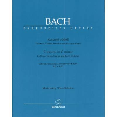 GYS00000283 バッハ オーボエとバイオリンのための協奏曲 ハ短調 BWV1060 ／ ベーレンライター社