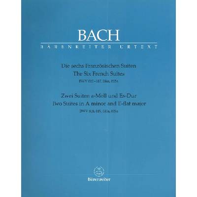 GYP00079420 バッハ フランス組曲BWV812−817と2つの組曲 BWV818−819／原典版／Durr編 ／ ベーレンライター社