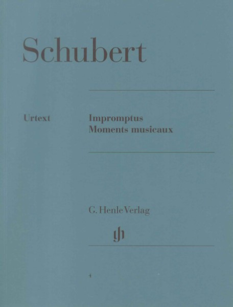 楽譜 （4）シューベルト 即興曲／楽興の時 （原典版／ヘンレ社）FRANZ SCHUBERT Impromptus and Moments musicau ／ ヘンレー