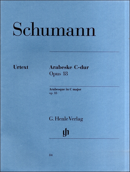 楽譜 （84）シューマン アラベスク （原典版／ヘンレ社） ROBERT SCHUMANN Arabesque C major op. 18 Ernst Hert ／ ヘンレー