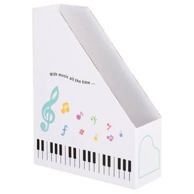 Piano line ファイルボックス(カラフル音符) ／ 甲南【ネコポス不可】