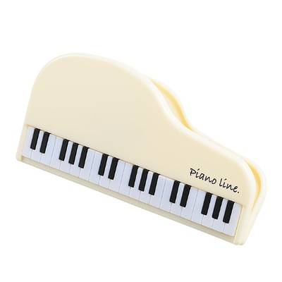 Pianoline クリップ（グランドピアノ）ホワイト ／ 甲南【ネコポス不可】