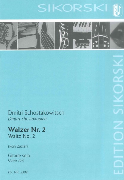 輸入 ワルツ第2番（ジャズ組曲第2番より）（ギター）／ショスタコーヴィチ ／ 全音楽譜出版社