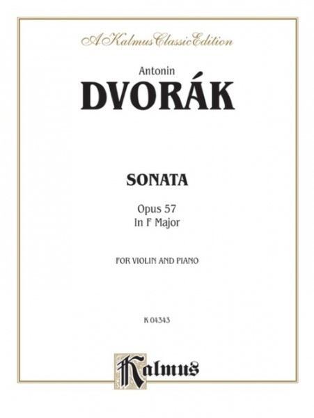 MSOVN722 輸入ソナタ・ヘ長調OP．57（アントニン・ドヴォルザーク）（ヴァイオリン＋ピアノ） ／ ミュージックエイト