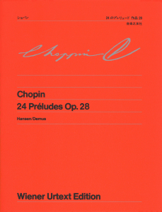 楽譜 ウィーン原典版005 ショパン／24のプレリュード 作品28 ／ 音楽之友社