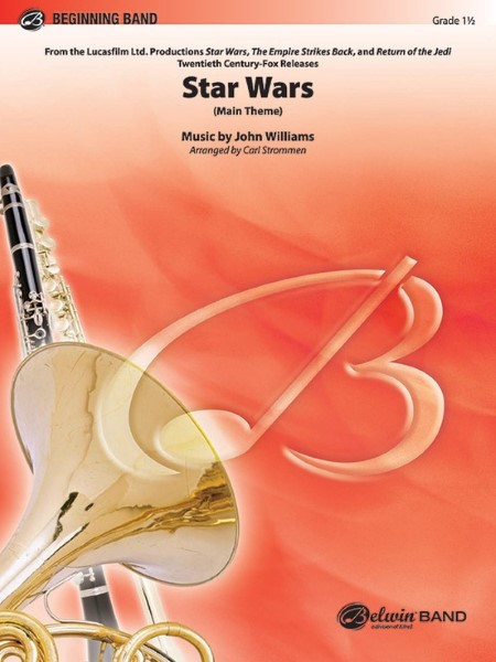 EUP329 輸入 《吹奏楽譜》「スター・ウォーズ」メインテーマ（Star Wars Main Theme）（grade1）【輸入】 ／  ロケットミュージック