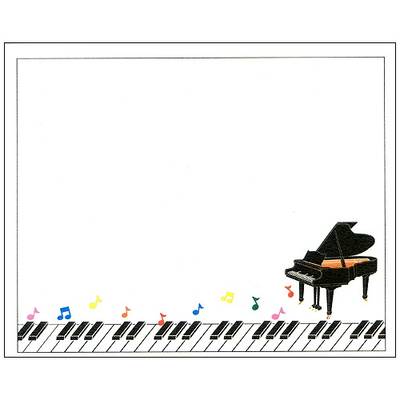貼ってはがせるメモ ピアノ鍵盤 【6冊入り】 ／ 教育楽器販売