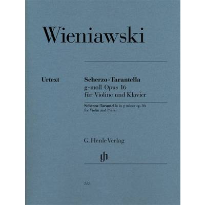 VNS926 ヴィエニャフスキ／スケルツォ・タランテラ ト短調 作品16《輸入ヴァイオリン楽譜》 ／ ロケットミュージック