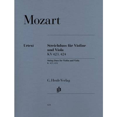 SEB120 モーツァルト／ヴァイオリンとヴィオラのための二重奏曲 K． 423， 424 《輸入二重奏楽譜》 ／ ロケットミュージック