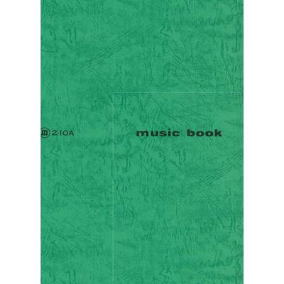 音楽帳針とじ 2-10A 緑 ／ 松本楽譜